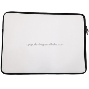 15" <strong>15.6</strong>" White Blank Sublimation Neoprene Tablet <strong>Case</strong> Soft Inside Laptop Protective Bag - Product Image 1