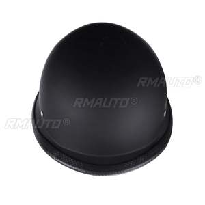 Casque de moto vintage allemand M/L/XL, casque de scooter, casque de cruiser, casque demi-face, casque de moto noir brillant, style automobile noir - Product Image 4