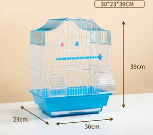 Kaplan cilt şakayık Metal kuş kafesi küçük orta ölçekli süs kuş kafesi ev yetiştiriciliği için düğme kapatma sürüngenler için - Product Image 4