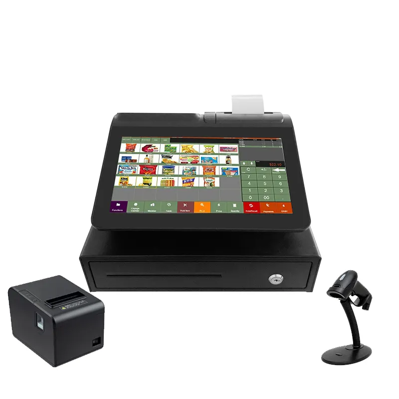 Pos System Terminal Payment Kiosk Self Service With Printer Scanner And Camera Kiosk Touch Screen Cashier All In One Pos machine
