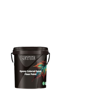 Foshan Factory Direct Supply Epoxy Resin <b>Paint</b> Brush Liquid High Gloss Mable Effect Colored Sand Floor Coating - Product Image 1