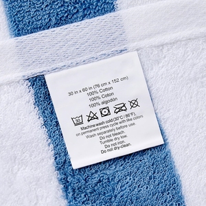 Logotipo personalizado Súper grande Alta absorción de agua 100% Algodón Rayas Toallas de <span class=keywords><strong>playa</strong></span> Hotel Toallas de baño de lujo - Product Image 3
