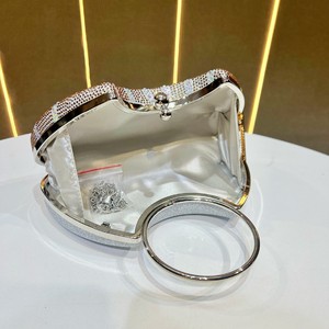 New Cross-border High-end Women's Evening Crossbody <b>Bag</b> French Style <b>Small</b> Diamond-encrusted Handbag Polyester Closure Tanjing - Product Image 3