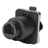 Cnlinko YT-RJ45 Conector Ethernet Industrial de Doble Puerto IP67, Enchufe de Acoplamiento Macho-Hembra RJ45, Stock Original para Automatización de Sistemas