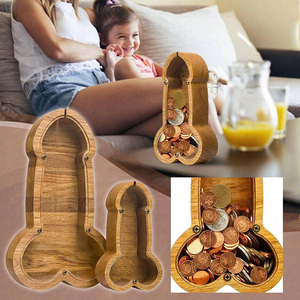 Tirelire personnalisée <span class=keywords><strong>en</strong></span> <span class=keywords><strong>bois</strong></span> <span class=keywords><strong>en</strong></span> forme de pénis pour enfants et adultes - Product Image 5