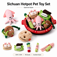 Jouet en peluche doux et sûr avec couineur, série Sichuan, collection de jouets interactifs en peluche pour chiens, jouet à tirer et à dissimuler des friandises, Pet+toys