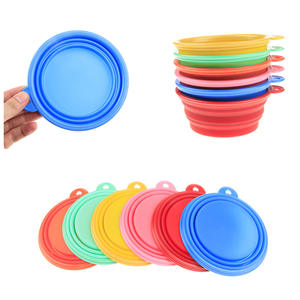 Foldable Eco-friendly <strong>Plastic</strong> Rounded Solid Pattern 0.5kg Small <strong>Dog</strong> <strong>Bowl</strong> Outdoor Travel Portable Pet Food <strong>Bowl</strong> - Product Image 4