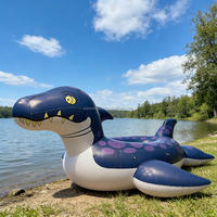 Chaise longue gonflable en PVC personnalisée en forme de dragon pour piscine, best-seller usine