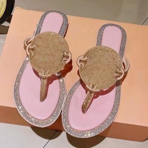Sandalias Planas con Diseño de Cristal para Mujer, Elegantes y Minimalistas, de Marcas de Lujo, Ligeras, Casuales, para Playa y Verano - Product Image 5