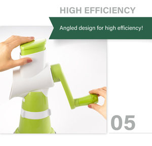 Herramientas vegetales multifuncionales de último diseño, cortador Manual, juego de rallador de tambor para el hogar - Product Image 6