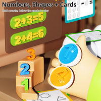 Jeu d'œufs à assortir Montessori, 24 pièces, reconnaissance des couleurs et des formes, jouet éducatif sensoriel pour les tout-petits de 18 mois et plus