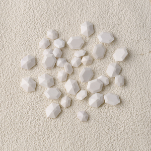 천연 백색 마노 도매 주얼리 맞춤형 크기 모양 육각형 보석 연마 진파 공예품 - Product Image 2