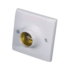 Avorio bachelite e27 keyless medium Roseta presa portalampada con base in plastica