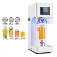 Machine de scellage entièrement automatique électrique pour canettes et bouteilles en plastique, scellage thermique transparent pour PET, 110V/220V, facile à utiliser