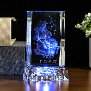 Crystal Saint Jesus 3D Laser Engraving Glass Cube With Led <b>Light</b> Base Religious Souvenir Gifts CLB-06A Crystal Glass Cube CLB-06 - Product Image 6