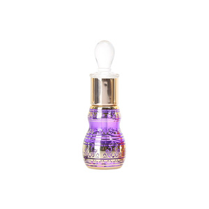 Flacon compte-gouttes <span class=keywords><strong>en</strong></span> verre vide pour huiles essentielles, portable, <span class=keywords><strong>en</strong></span> forme de <span class=keywords><strong>gourde</strong></span>, électroplaqué, coloré, 6 ml et 12 ml, avec pipette <span class=keywords><strong>en</strong></span> verre - Product Image 4