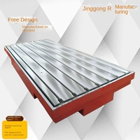 Nouvelle plateforme en fonte personnalisée, fabrication, perçage CNC, marquage, inspection, soudage riveté, plateforme à rainures en T