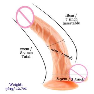 Portable PVC réaliste monstre gode vibrateur Silicone souple énormes jouets sexuels pour adultes pour la stimulation des lesbiennes - Product Image 2