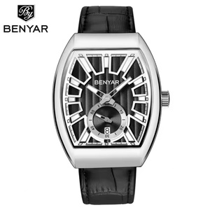 นาฬิกาข้อมือควอตซ์ BENYAR 5136 สำหรับผู้ชาย สายหนังแท้ ตัวเรือนทรงรี สไตล์สปอร์ต - Product Image 2