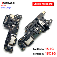 Port de charge en gros pour Redmi 15 15C 5G 4G, connecteur de charge, accessoires de téléphone, câbles flexibles pour téléphones mobiles
