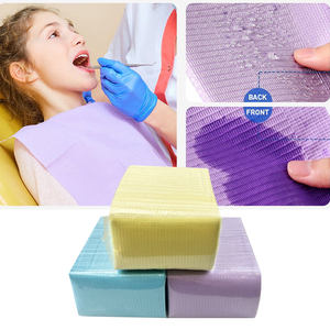 125 pièces de nappes dentaires jetables imperméables en papier médical, tampons de protection pour soins dentaires, matériel d'odontologie - Product Image 3