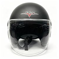 Casque de moto ouvert FGN, casque de moto pour adulte avec visière simple pour scooter et trajets quotidiens