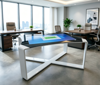 YINGTOUCH 55 pouces 16:9, machine tout-en-un interactive intelligente avec écran tactile capacitif multipoint pour l'extérieur