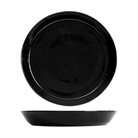 Nouvelle conception, porcelaine fine, couleur noire, incrustation dorée sous glaçure, service de table moderne anti-fuite, logo personnalisé, ensembles de vaisselle en céramique