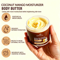 Krim Tubuh Alami Mangga Kelapa Ekstra Pemutih Pencerah Kulit Glowing Hyaluronic Acid Anti Penuaan Pengencang Kulit OEM ODM