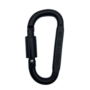 คลิปคาราไบเนอร์รูปไข่สำหรับกิจกรรมกลางแจ้ง/กระเป๋าเป้ JS Custom น้ำหนักเบา 12KN แบบเกลียวล็อค อลูมิเนียมอัลลอยด์ Jinsong คาราไบเนอร์ 100 ชิ้น 20.4 กรัม - Product Image 1