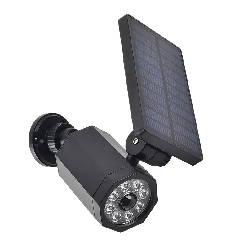 Solar Wall Light Human Sensor Simulation Monitor Light Automatic Home Anti-burglar Remote Control Rainproof Garden Lights