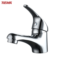 TIEMA robinet de lavabo personnalisé, évier chromé de haute qualité robinet de salle de bains sanitaire mélangeur de lavabo en laiton