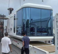 Maison préfabriquée personnalisée en conteneur extensible de 20 pieds ou 40 pieds avec cuisine, villa, logement préfabriqué, maisonnette portable, maison mobile