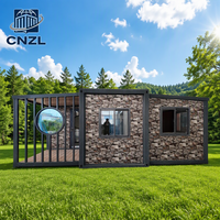Maison conteneur extensible en acier, unité de logement pliable pour stockage temporaire et utilisation en extérieur