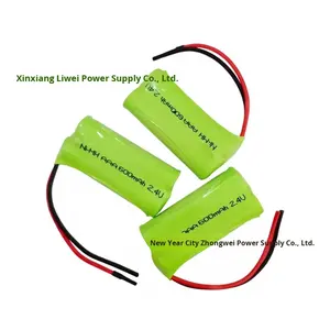 Batería recargable <span class=keywords><strong>HH</strong></span> Nimh Aa 600Mah 2,4 V Capacidad total Salida dual para juguetes Tocadiscos y megáfonos - Product Image 2