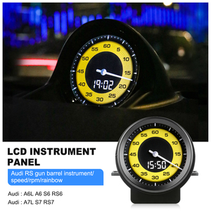 Para Audi A6L A6 S6 RS6 A7 A7L S7 RS7: Cronó<span class=keywords><strong>metro</strong></span> de panel de instrumentos para coche, medidor electrónico automático, reloj deportivo, cronógrafo inteligente - Product Image 6