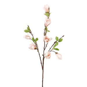 Fleurs artificielles de magnolia en soie, haute simulation, pour décoration de mariage et de maison, multi-têtes, rose, rouge, jaune, champagne - Product Image 4