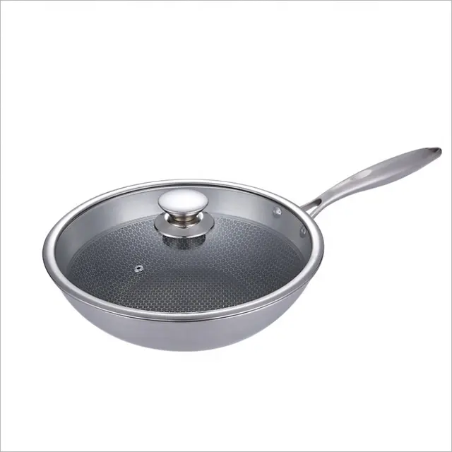 Assadeira personalizada de wok para cozinha, frigideira antiaderente de liga de alumínio e vermelha, frigideira antiaderente para ovo