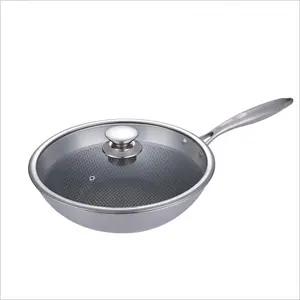 Customized Wok Pan Cooking Non Stick Cookware Sets Egg Frying Pan Omelet Steak Red Aluminum Alloy Non-stick Fry Pan