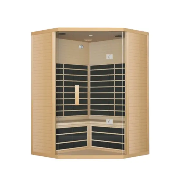 Niedriger Preis Kanadische Hemlock Holz Trocken sauna 4 Personen Indoor Fern infrarot Sauna raum