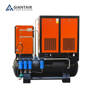 Compresor de aire industrial Slient todo en uno GiantAir 7.5KW 11KW 15KW 18.5KW 22KW Compresor de aire de tornillo rotativo de velocidad fija - Product Image 4
