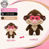 Peluche de Mono Personalizado, Juguete de Peluche Suave, Diseño Personalizado OEM ODM para Regalos Infantiles