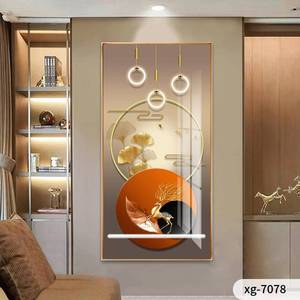 Stile moderno decorazione della casa grande parete di stampa di cristallo porcellana pittura macchina con telaio - Product Image 2