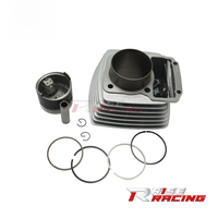 Kit de Reconstrucción de Cilindro y Anillos de Pistón para Motor de Motocicleta de 150cc de Alto Rendimiento, Aleación de Aluminio, Compatible con Honda CG150