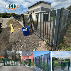 Clôture de jardin de haute qualité, écologique, porte en métal, <span class=keywords><strong>poteau</strong></span> OEM, double porte, étanche, galvanisé, revêtement en PVC, sécurité, revêtement en poudre - Product Image 6