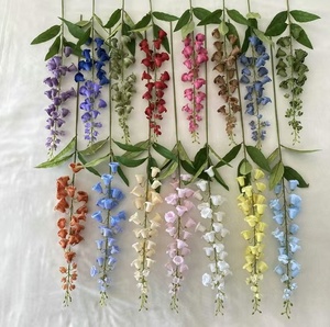 Campanilla artificial de alta calidad, <span class=keywords><strong>Campanula</strong></span> de seda, planta de Navidad decorativa para interiores verdes, comprador mayorista comercial de Año Nuevo - Product Image 2