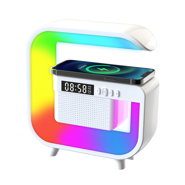 Hot Selling Factory Quality Wireless Charging Speaker Night Light G3 Mini Lamp With Speaker RGB Light Portable Speaker Gift