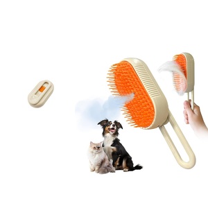 Cepillo de Vapor para Gatos 3 en 1 para Desenredar y Eliminar Pelo Eficazmente, Autolimpiable, Antiestático, Recargable para Aseo y Baño de Mascotas - Product Image 1