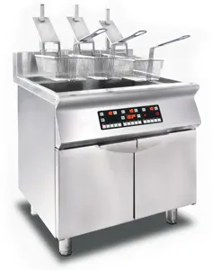 Electric Cooking Automatic Lift Induction 4 Basket Deep Fryer Professional Fryer Machine