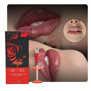 Relleno Labial Rojo Premium OEM <span class=keywords><strong>de</strong></span> 24 mg/ml <span class=keywords><strong>con</strong></span> Vitamina B12 Monofásica <span class=keywords><strong>de</strong></span> 1 mg/ml y HA Reticulado para <span class=keywords><strong>Aumento</strong></span> <span class=keywords><strong>de</strong></span> <span class=keywords><strong>Labios</strong></span> en Forma <span class=keywords><strong>de</strong></span> M, Relleno <span class=keywords><strong>de</strong></span> 1 ml - Product Image 2
